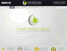 Tablet Screenshot of freshsmileclinic.co.uk